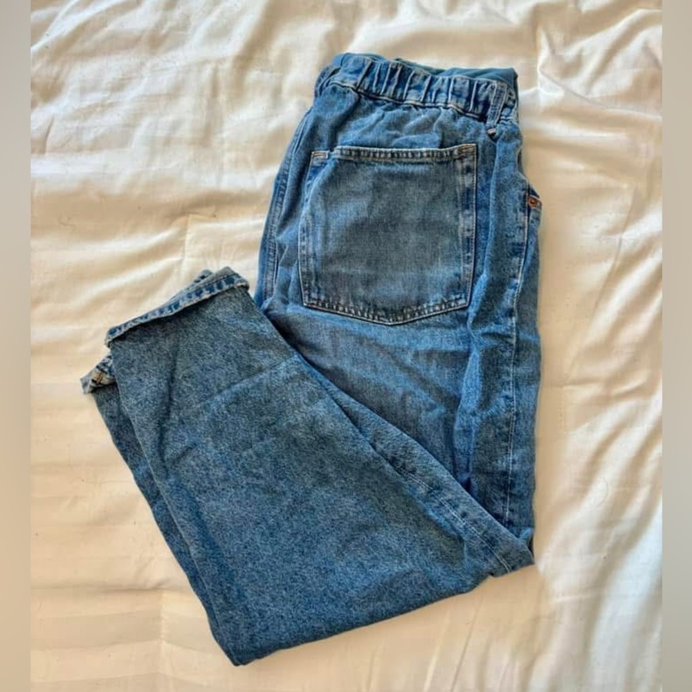 Maternity full panel mom jeans